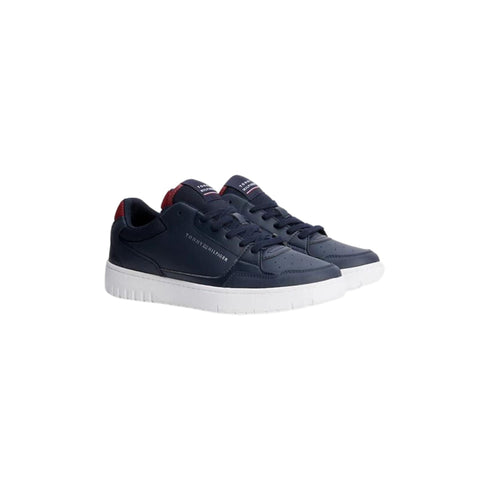 Sneakers Uomo in pelle TH Basket Core Blu Tommy Hilfiger- Francavilla Moda